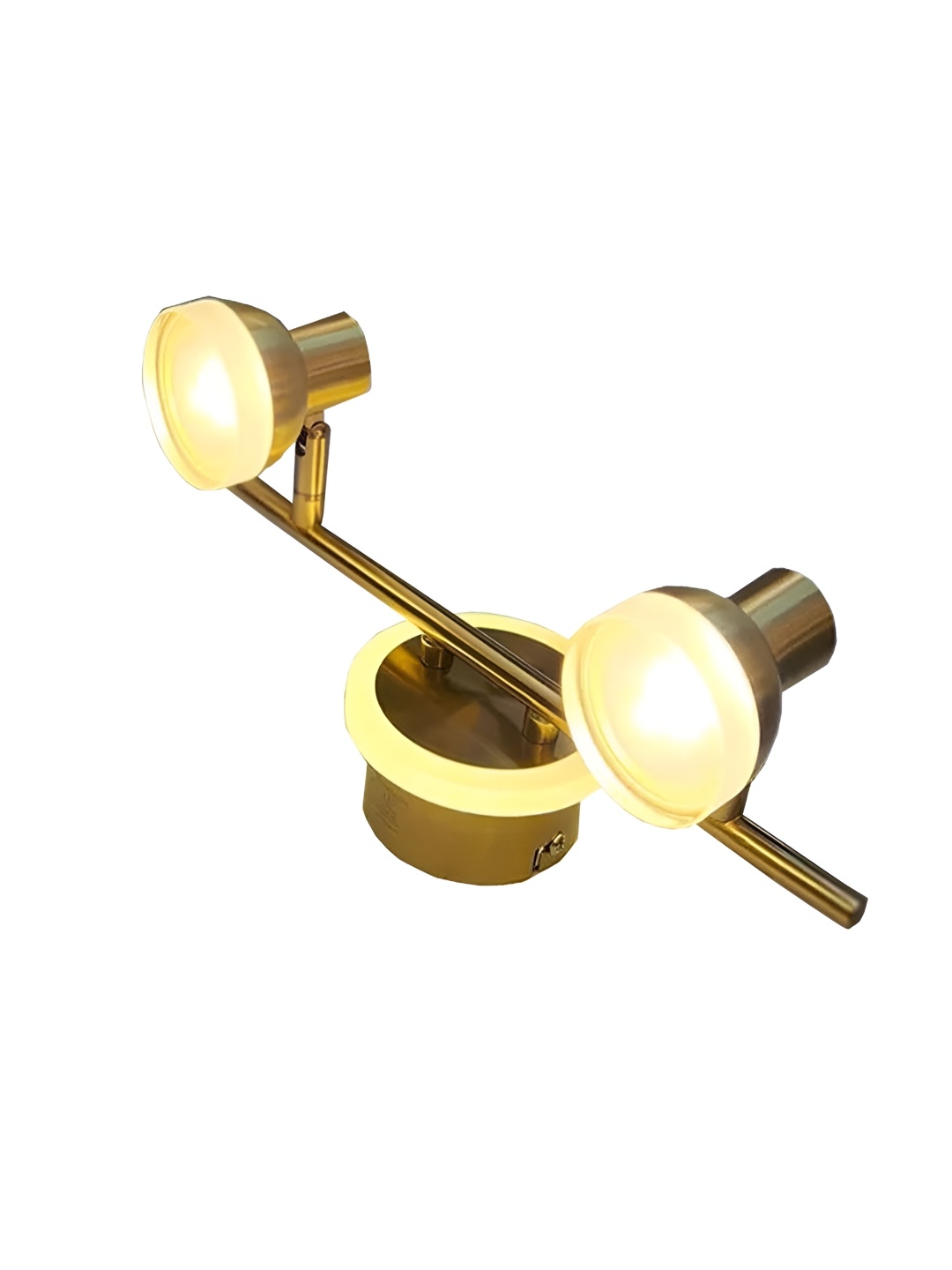 DENICRAAS Gold-Toned Abstract Aluminium Contemporary Wall Lamp
