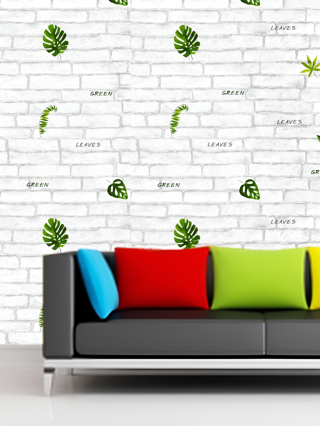 

Asian royal White & Green Floral Self Adhesive Heat Resistant Waterproof Wall Sticker