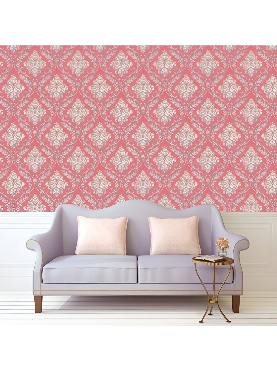 

Asian royal Peach Floral Printed Self Adhesive Heat Resistant Waterproof Wall Sticker