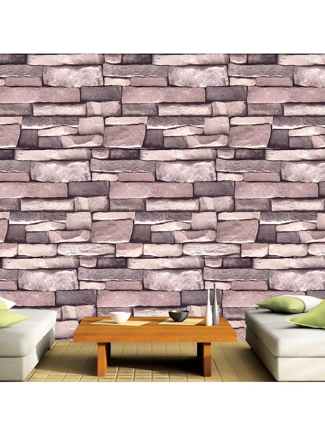 

Asian royal Black & Brown Abstract Printed Self Adhesive Waterproof Wall Sticker