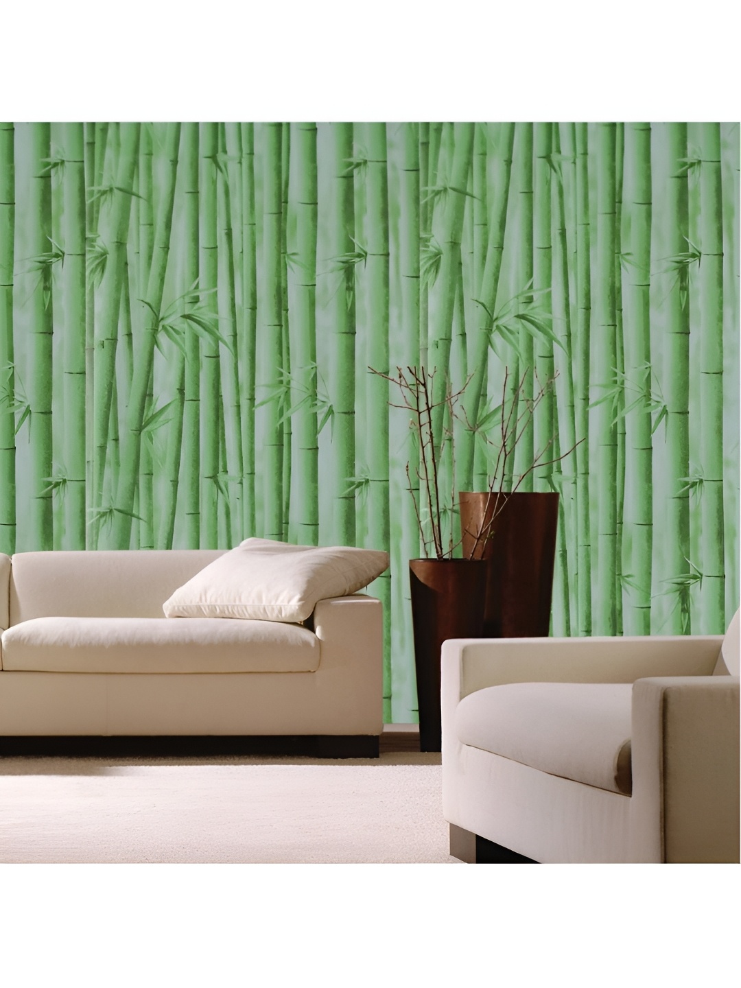 

Asian royal Printed Self Adhesive Waterproof Wall Sticker, Green