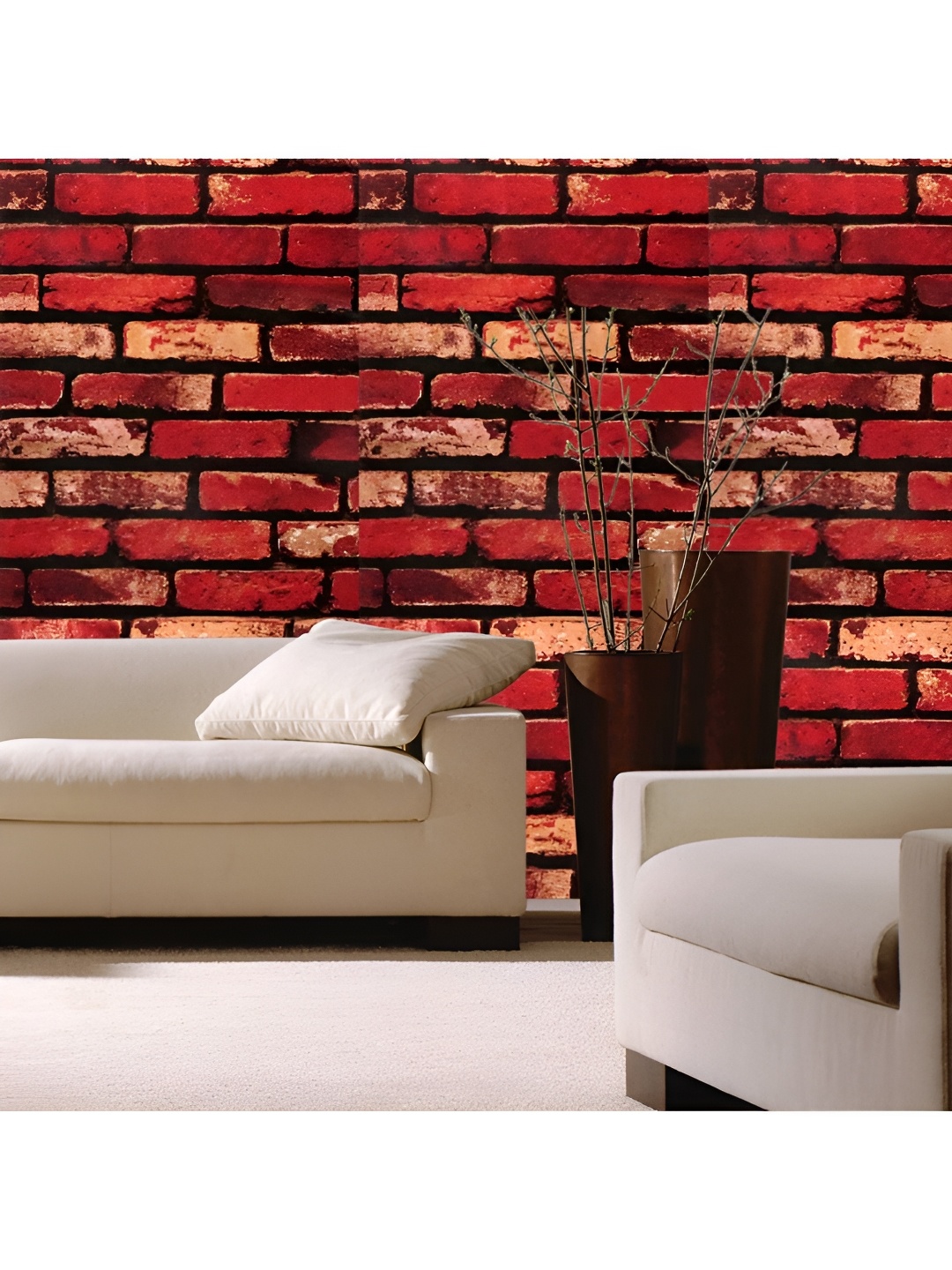 

Asian royal Red Abstract Printed Self Adhesive Waterproof Wall Sticker
