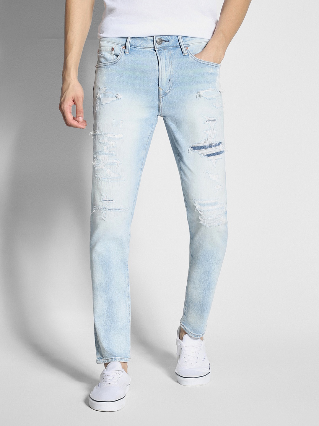 

AMERICAN EAGLE OUTFITTERS Men Heavy Fade Regular Fit Jeans, Blue