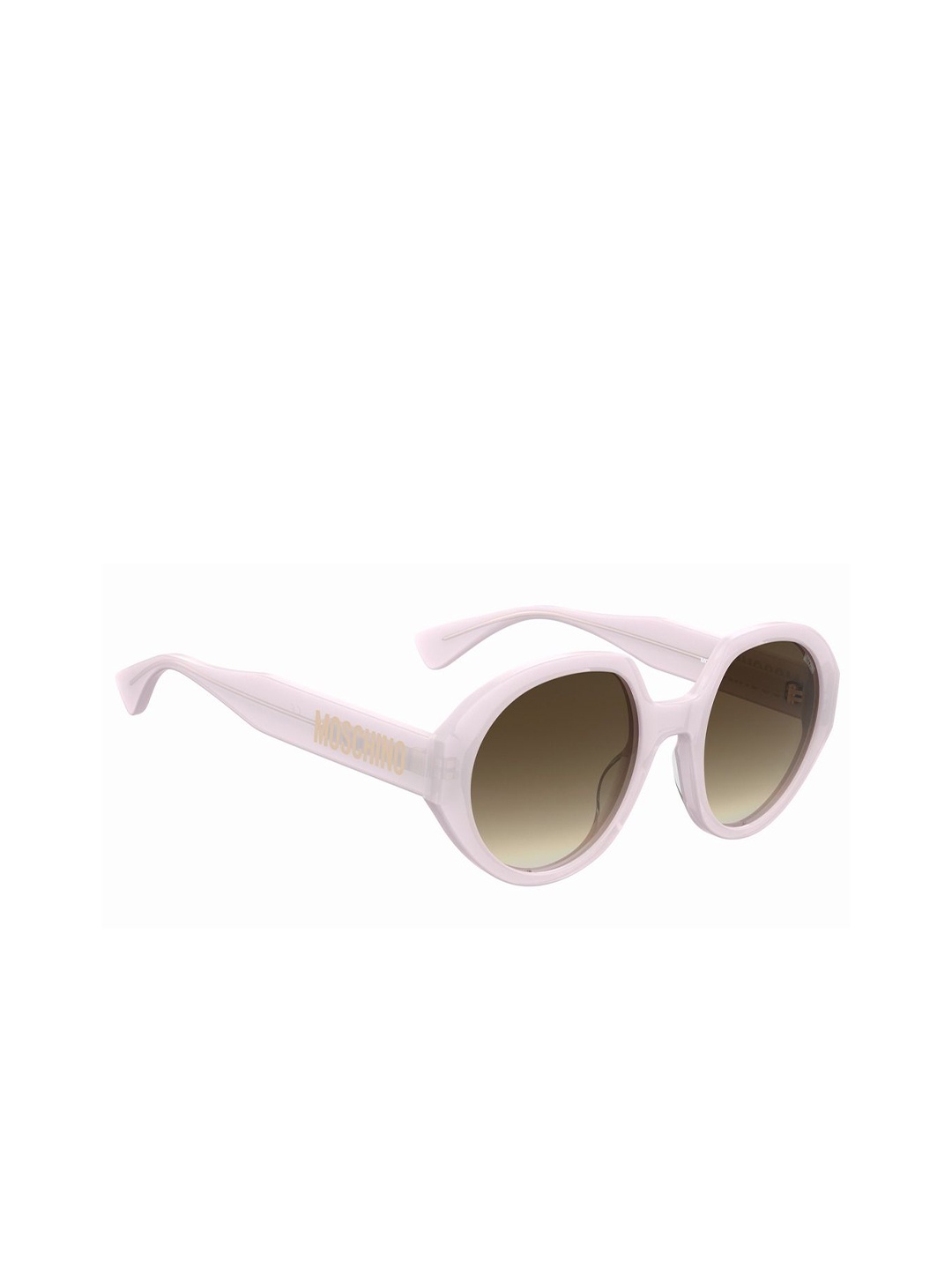 

MOSCHINO Women Round Sunglasses with UV Protected Lens 20471435J53HA, Brown