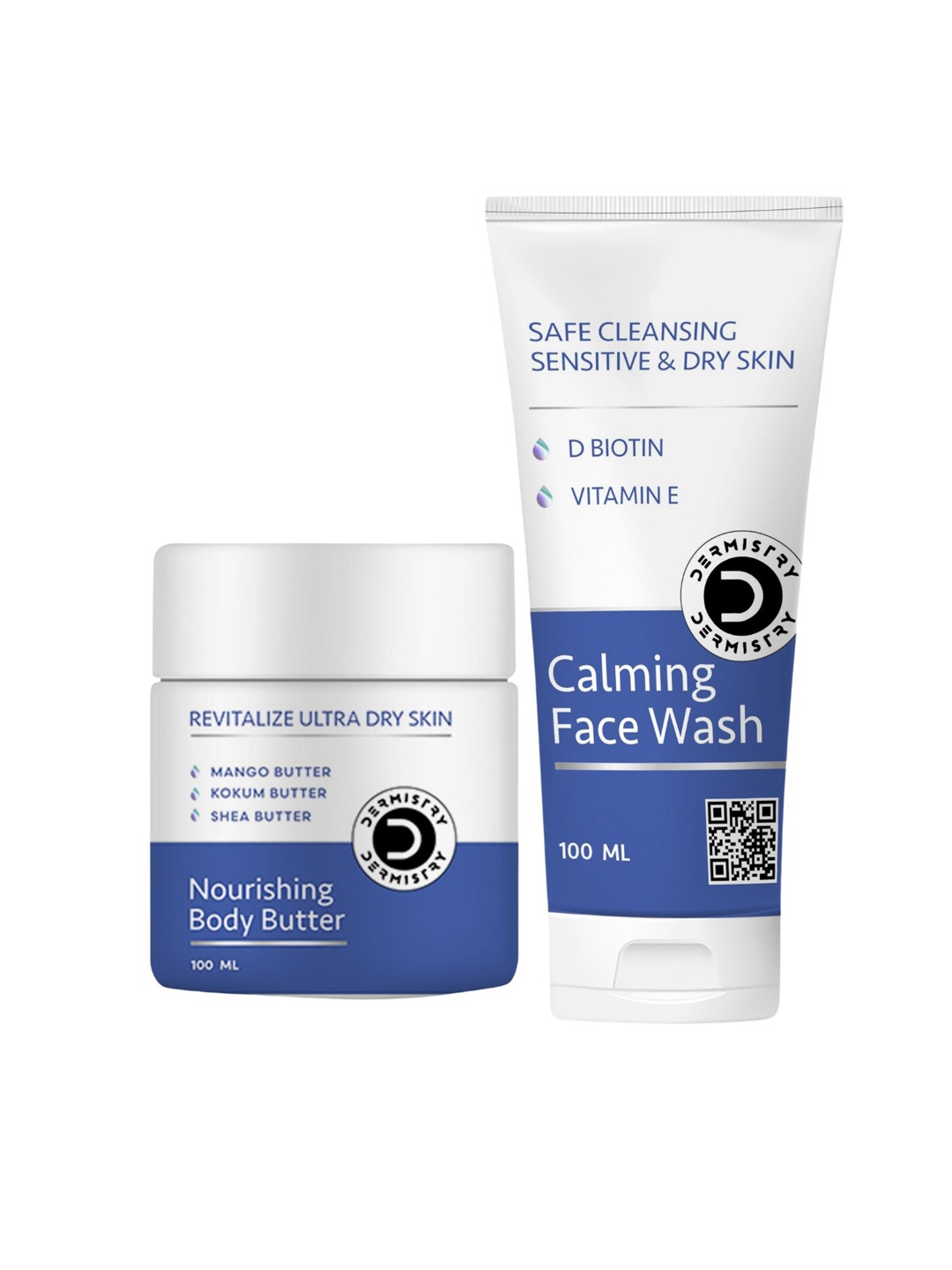 

Vigini Set Of 2 Calming Face Wash & Nourishing Body Butter - 100 ml Each, Cream