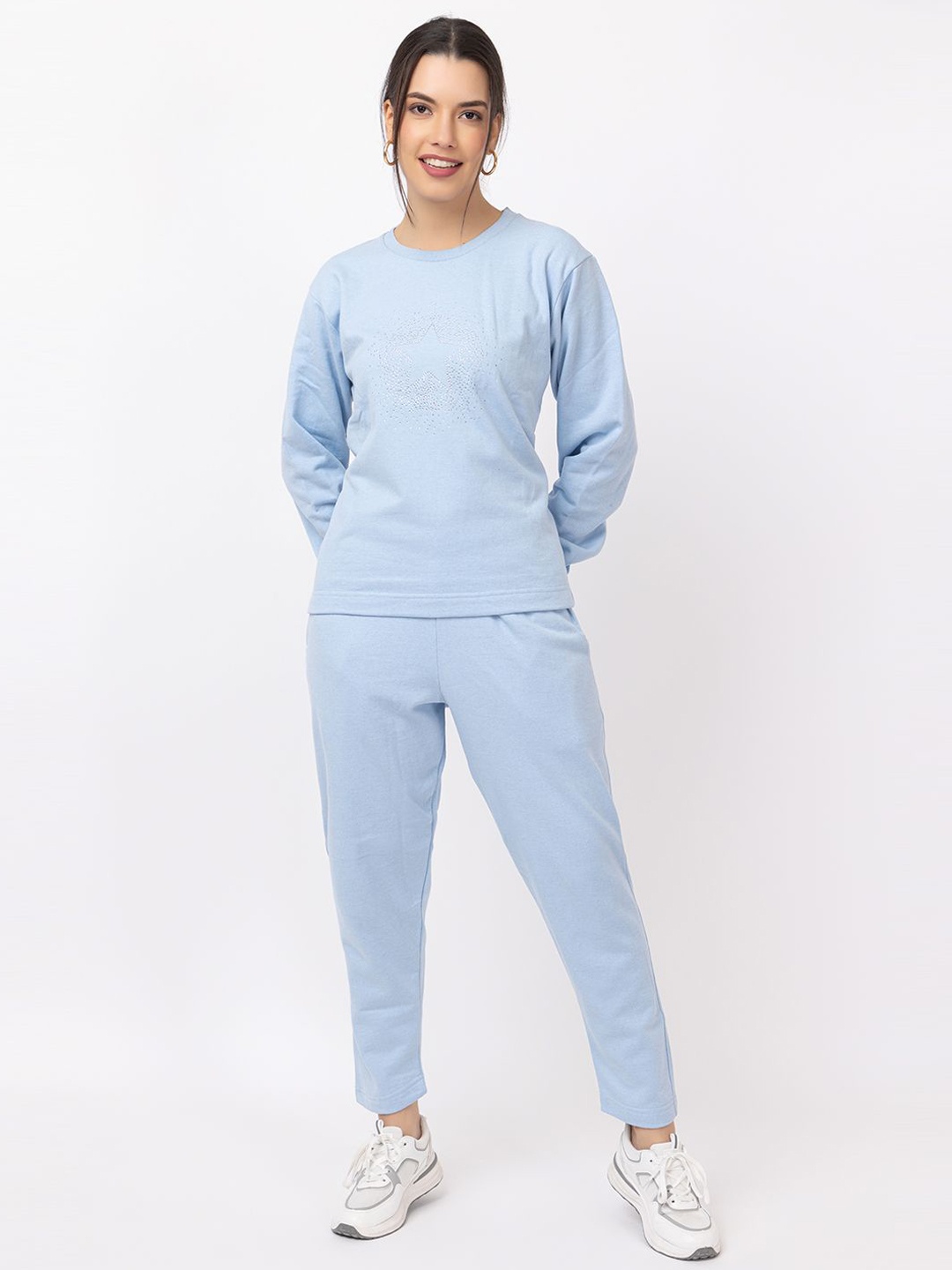

KEIKO Round Neck Tracksuits, Blue
