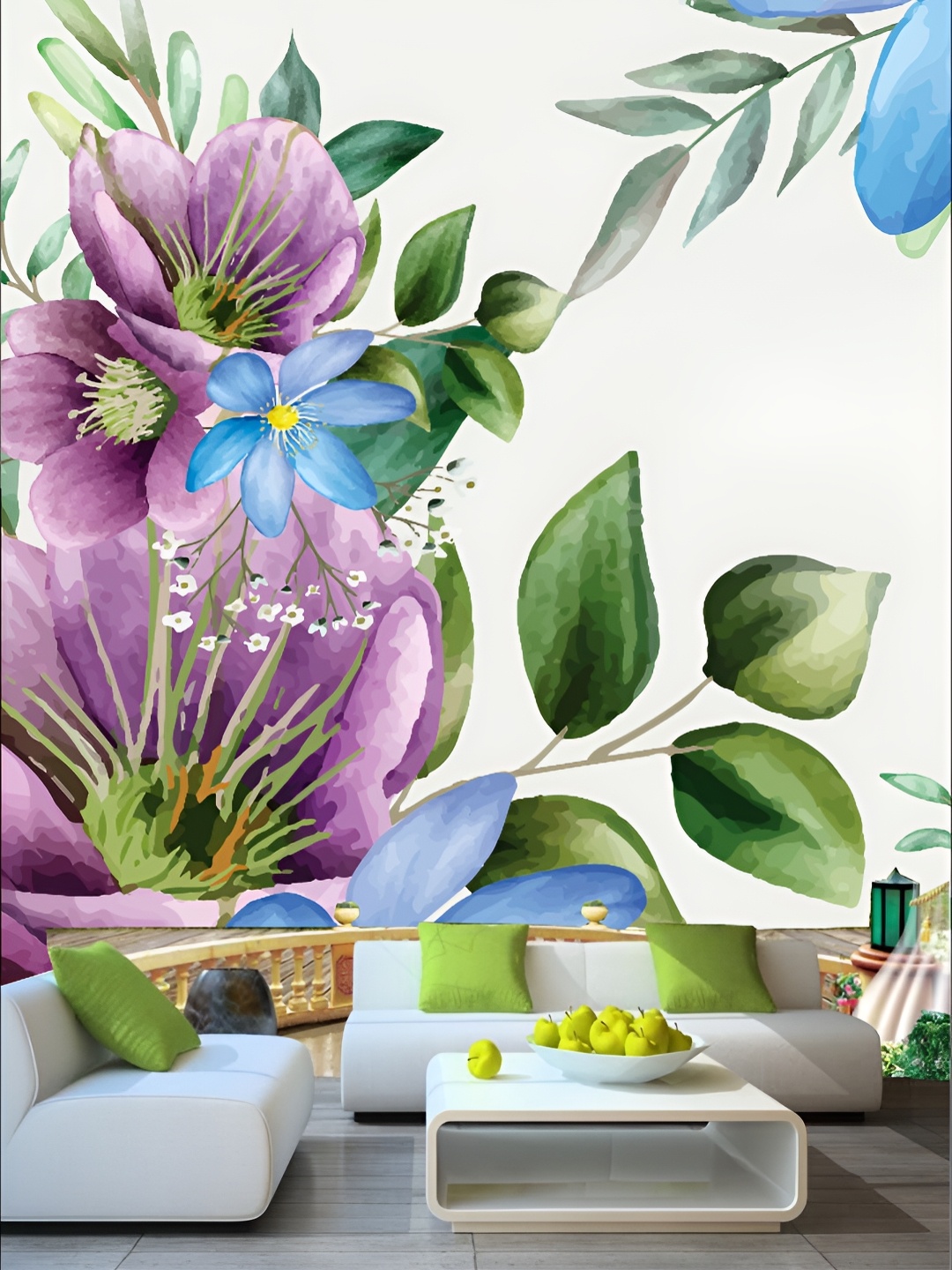 

Aura Off White & Purple Abstract Self-Adhesive Wall Sticker Wallpaper