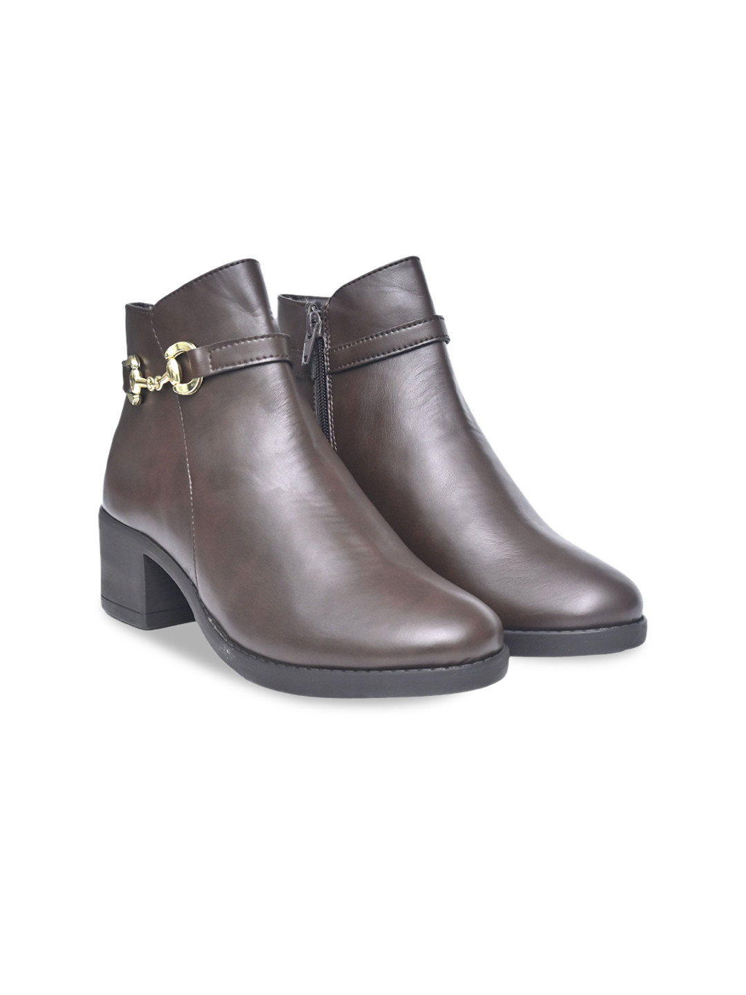 

Alleviater Women Block-Heeled Regular Boots, Brown