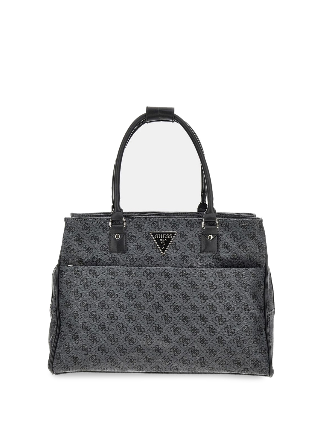 

GUESS PU Shopper Sling Bag with Fringed, Grey