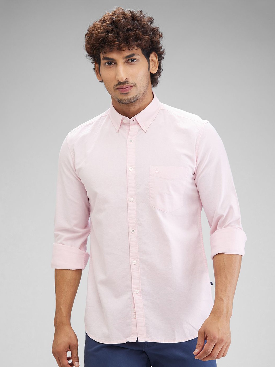 

Parx Men Slim Fit Opaque Casual Shirt, Red