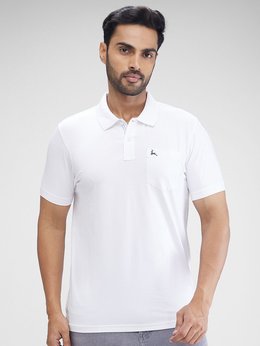 

Parx Men Polo Collar Solid T-shirt, White