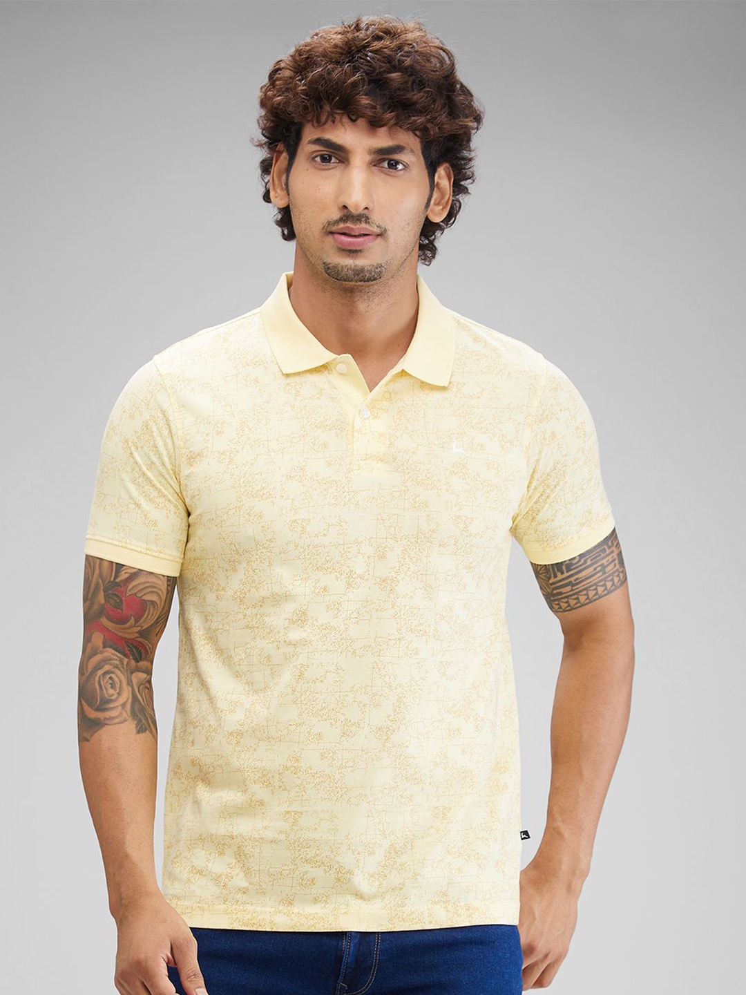 

Parx Men Polo Collar T-shirt, Yellow