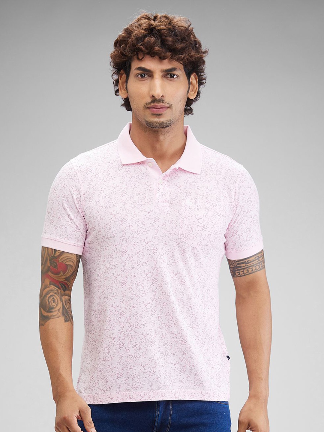 

Parx Men Polo Collar Pockets T-shirt, Red