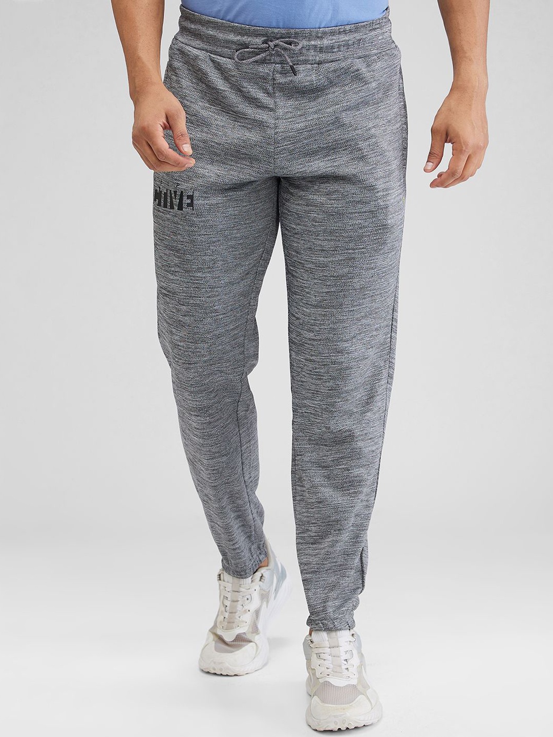 

Parx Regular Fit Printed Joggers, Grey