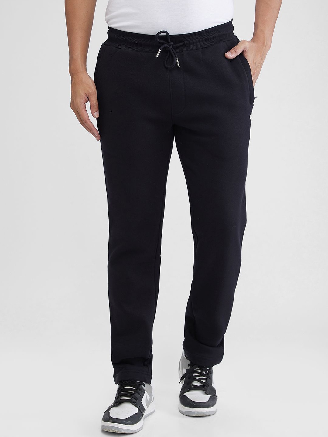 

Parx Men Mid-Rise Track Pant, Black