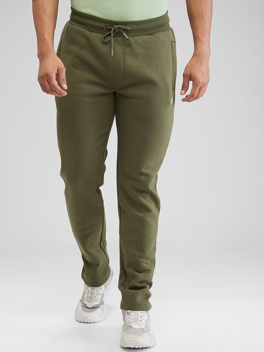 

Parx Men Mid-Rise Track Pants, Green