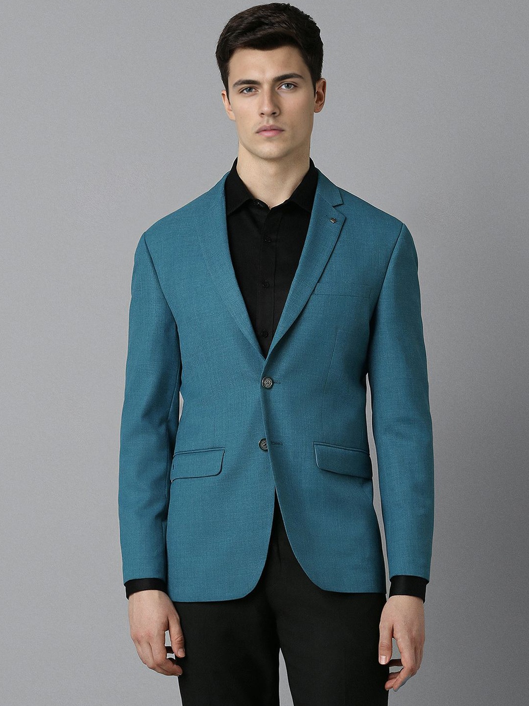 

Louis Philippe Men Slim-Fit Single-Breasted Blazer, Blue