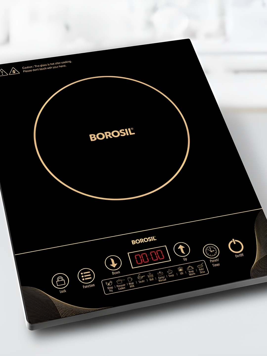 

BOROSIL Smartkook Black Electric Induction Cooktop Flame Free Cooking 2000W