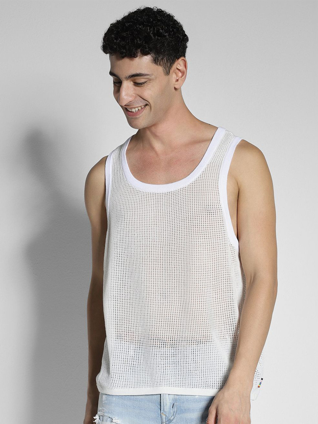 

AMERICAN EAGLE OUTFITTERS Self Design Innerwear Vests, White