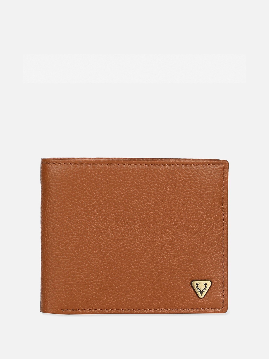 

Allen Solly Men Textured Leather Two Fold Wallet, Brown