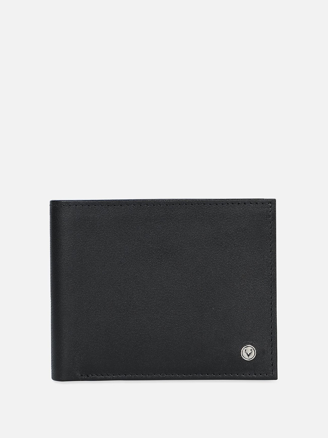 

Allen Solly Men Leather Two Fold Wallet, Black