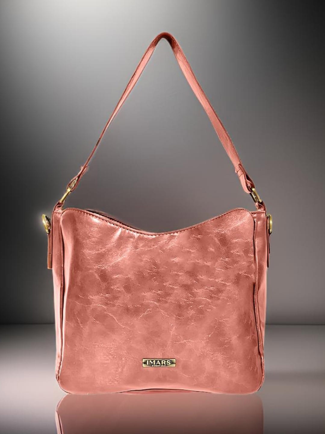 

IMARS Textured Shopper Hobo Bag, Pink