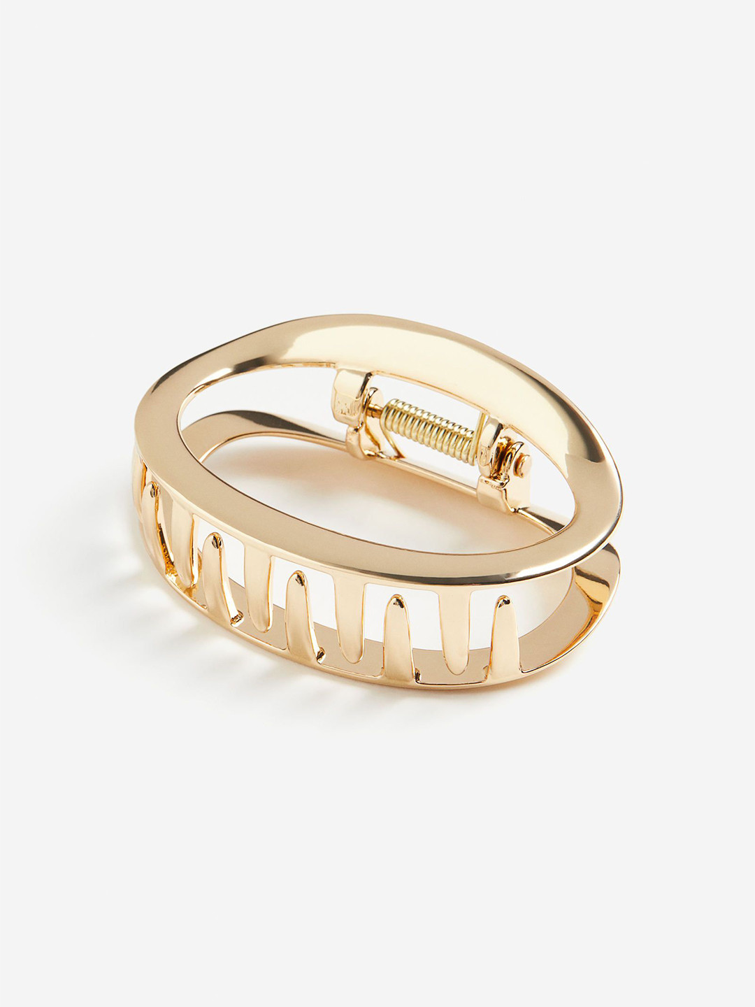 

H&M Oval Metal Hair Claw, Gold