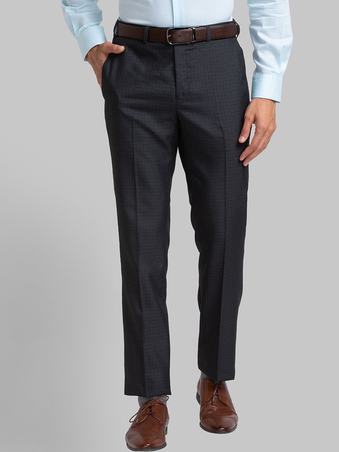 

Raymond Checked Formal Trouser, Grey