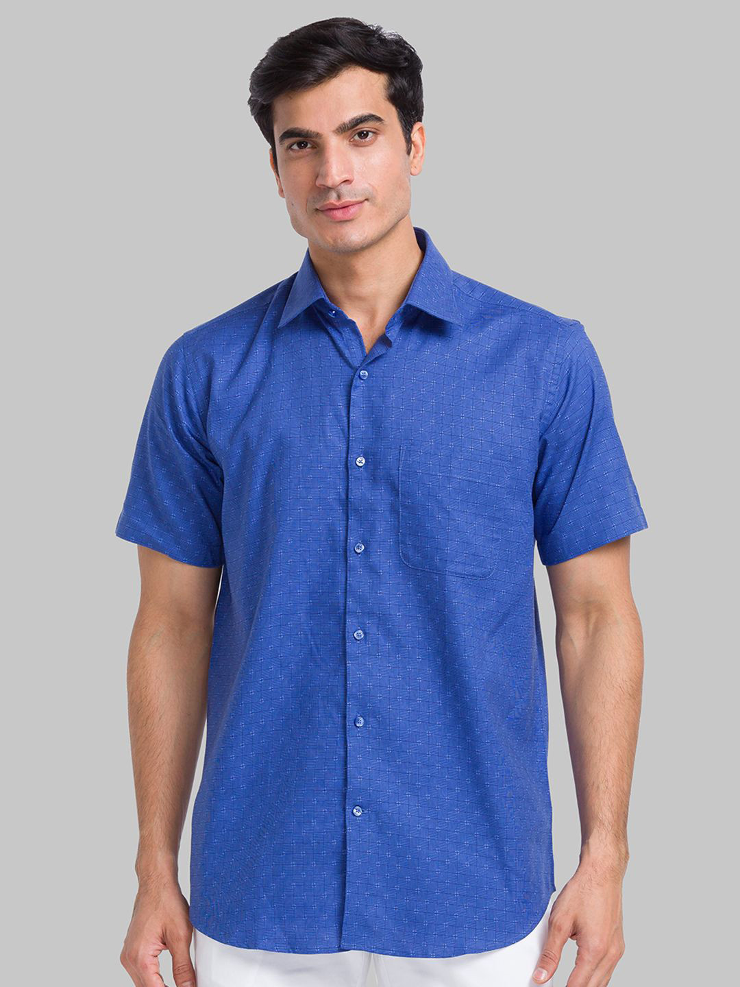 

Raymond Cotton Contemporary-Fit Shirt, Blue