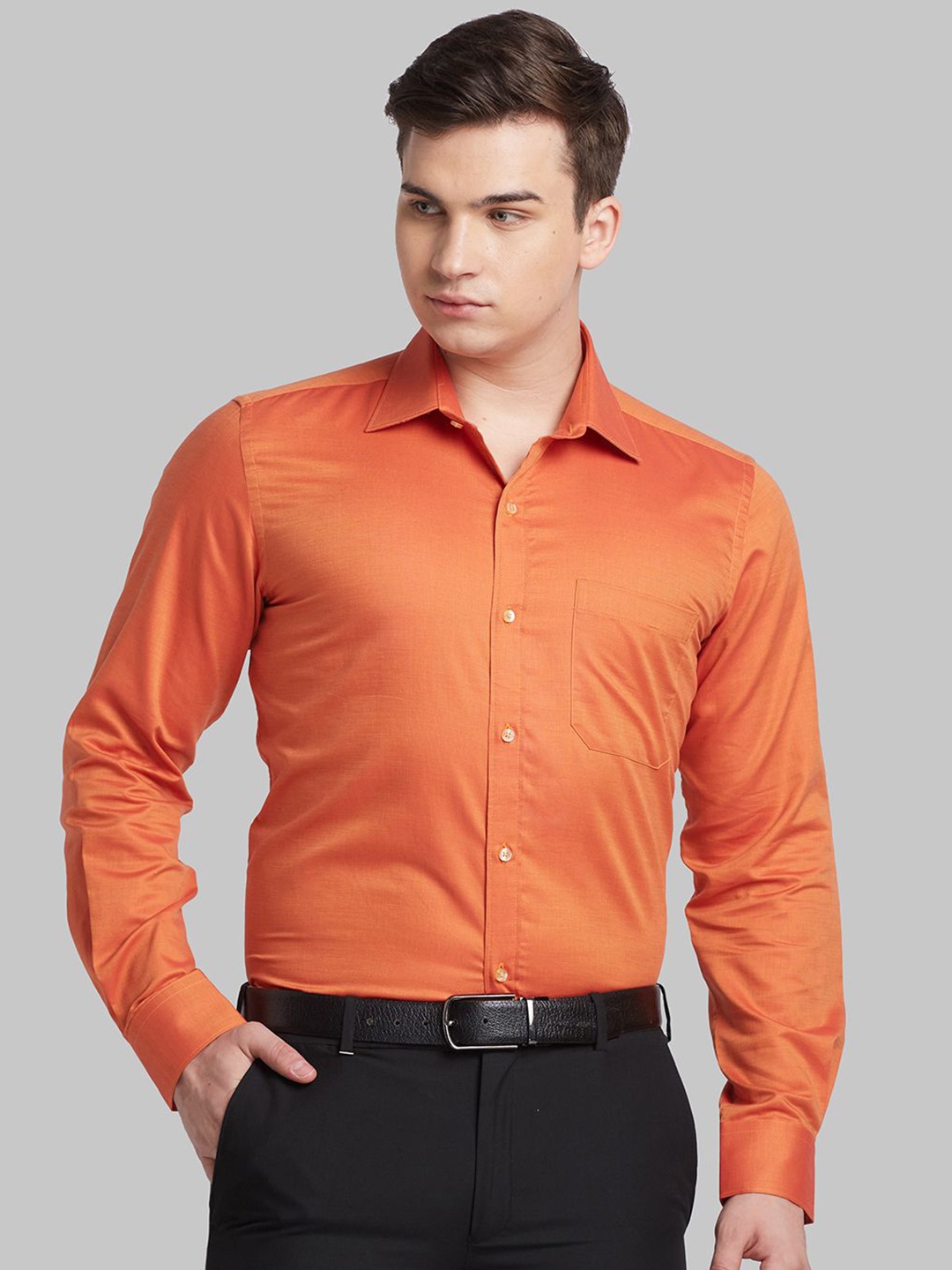 

Raymond Pure Cotton Long Sleeves Shirt, Orange