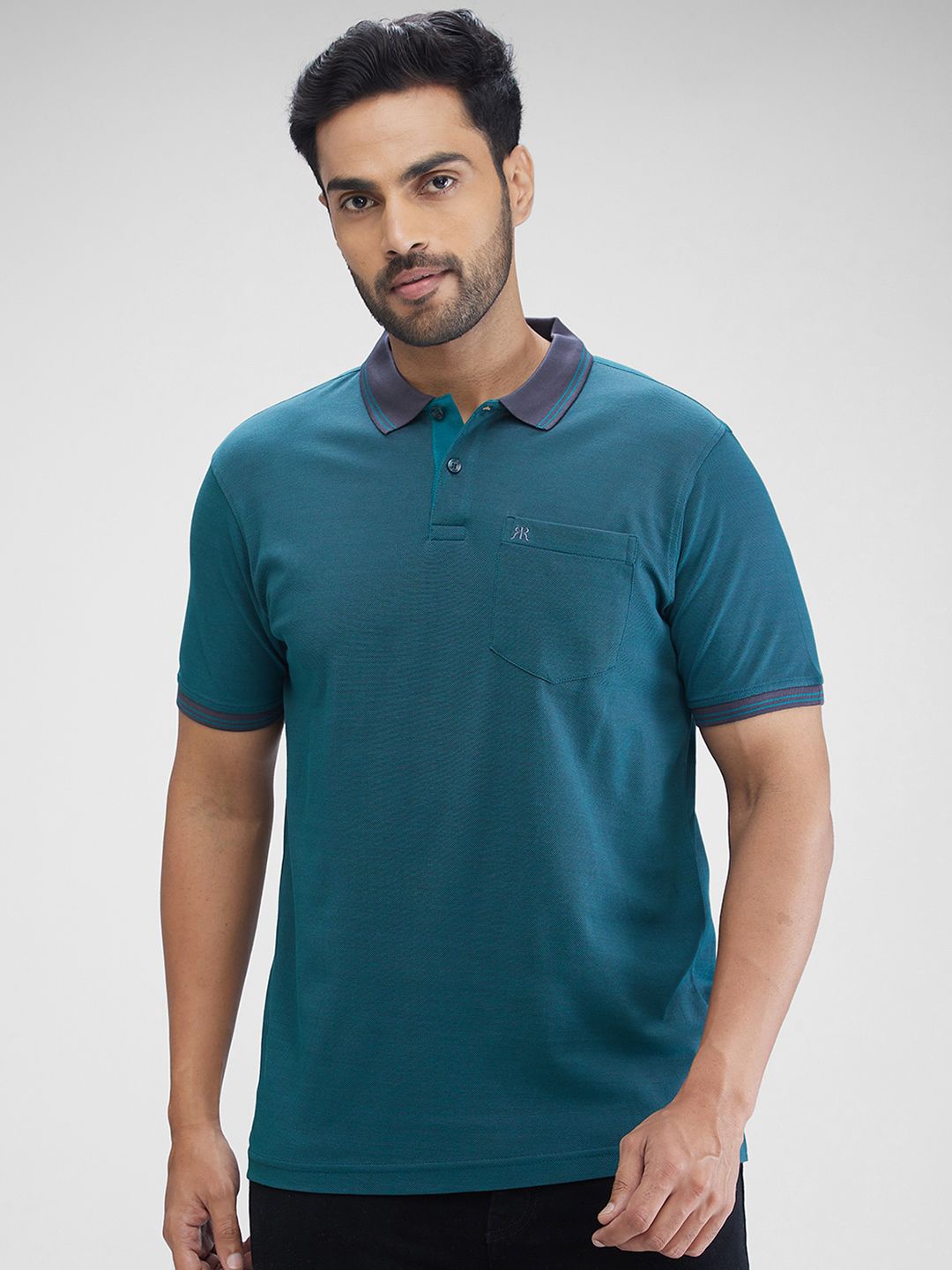 

Raymond Contemporary-Fit Cotton T-Shirt, Green