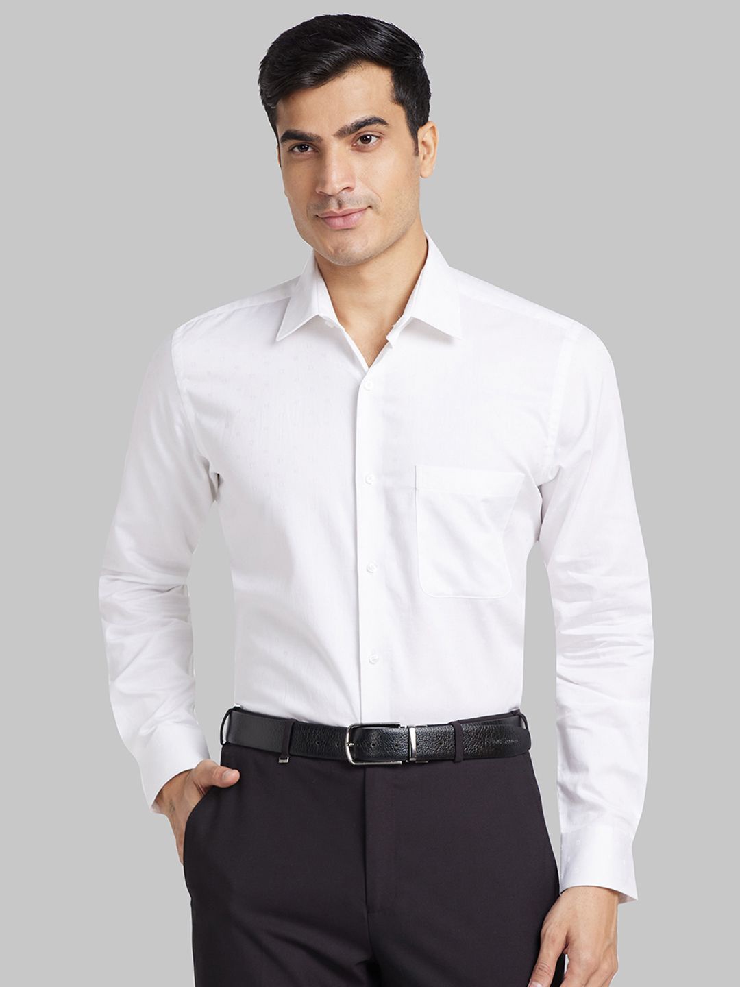 

Raymond Pure Cotton Contemporary-Fit Formal Shirt, White