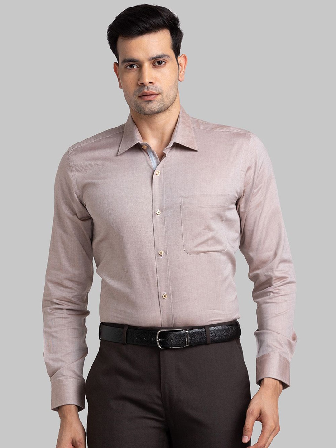 

Raymond Pure Cotton Contemporary Fit Shirts, Pink