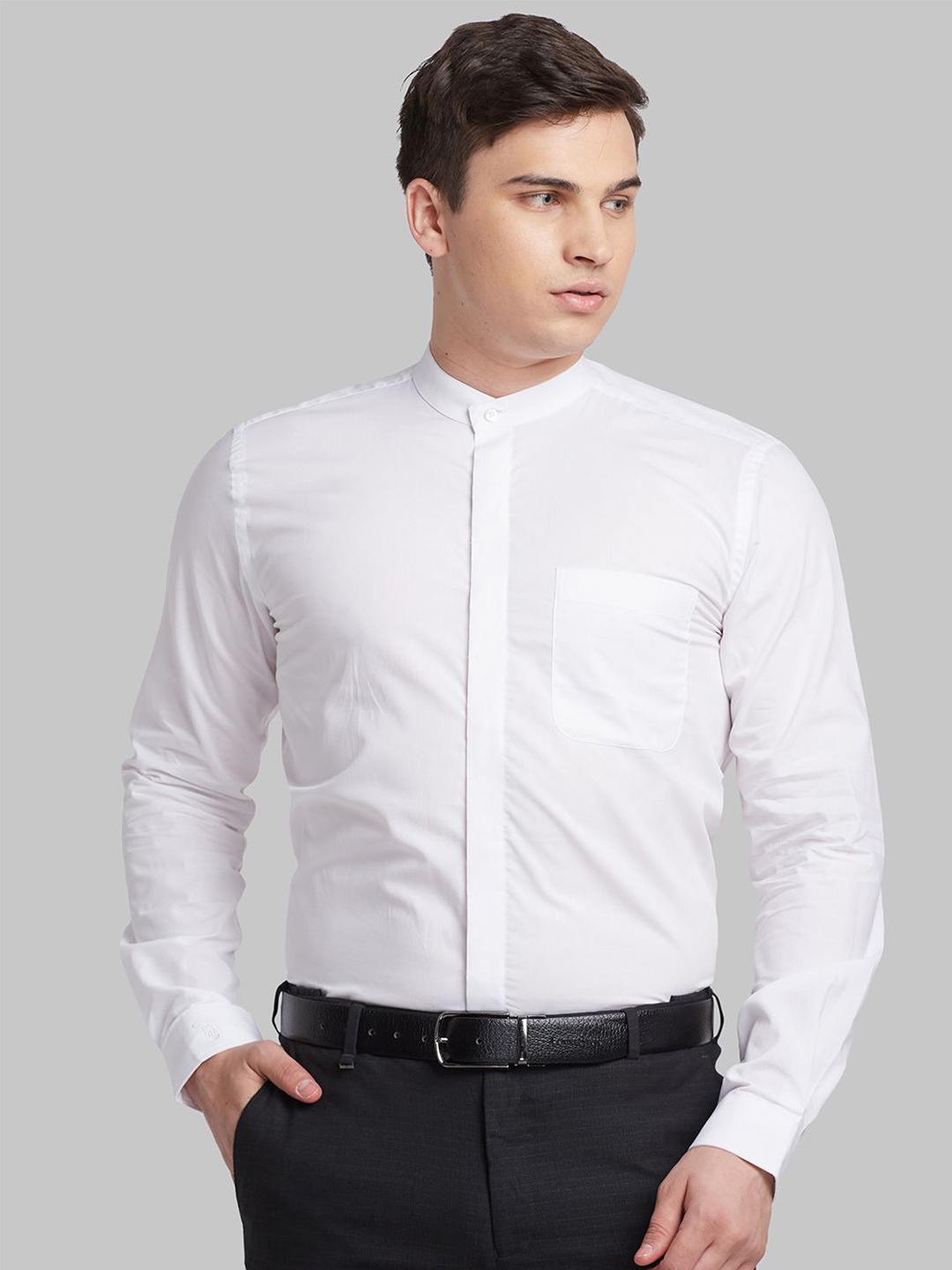 

Raymond Self Designed Cotton Contemporary-Fit Formal Shirt, White