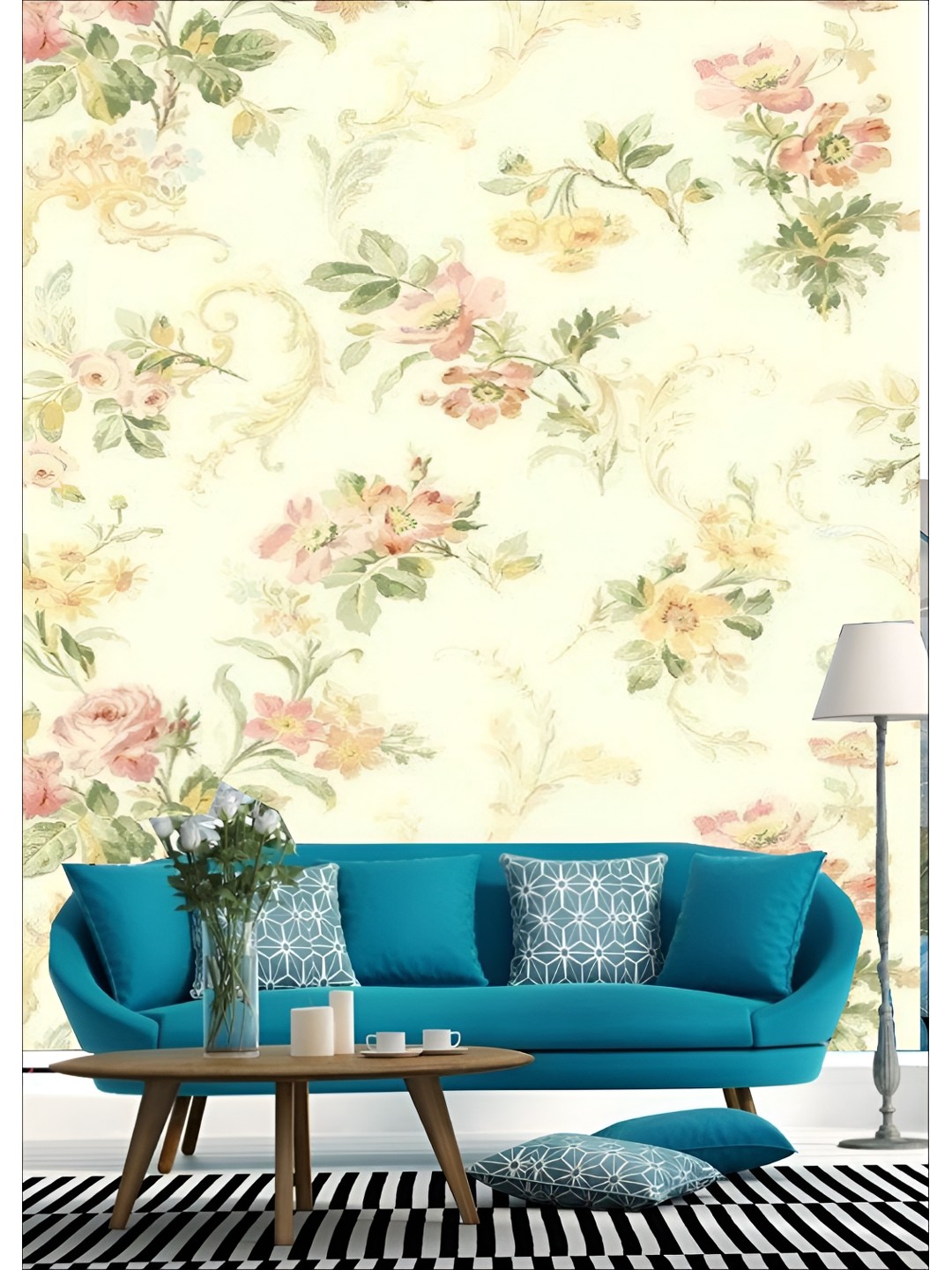 

Aura White & Green 3D Printed Self Adhesive Wall Sticker
