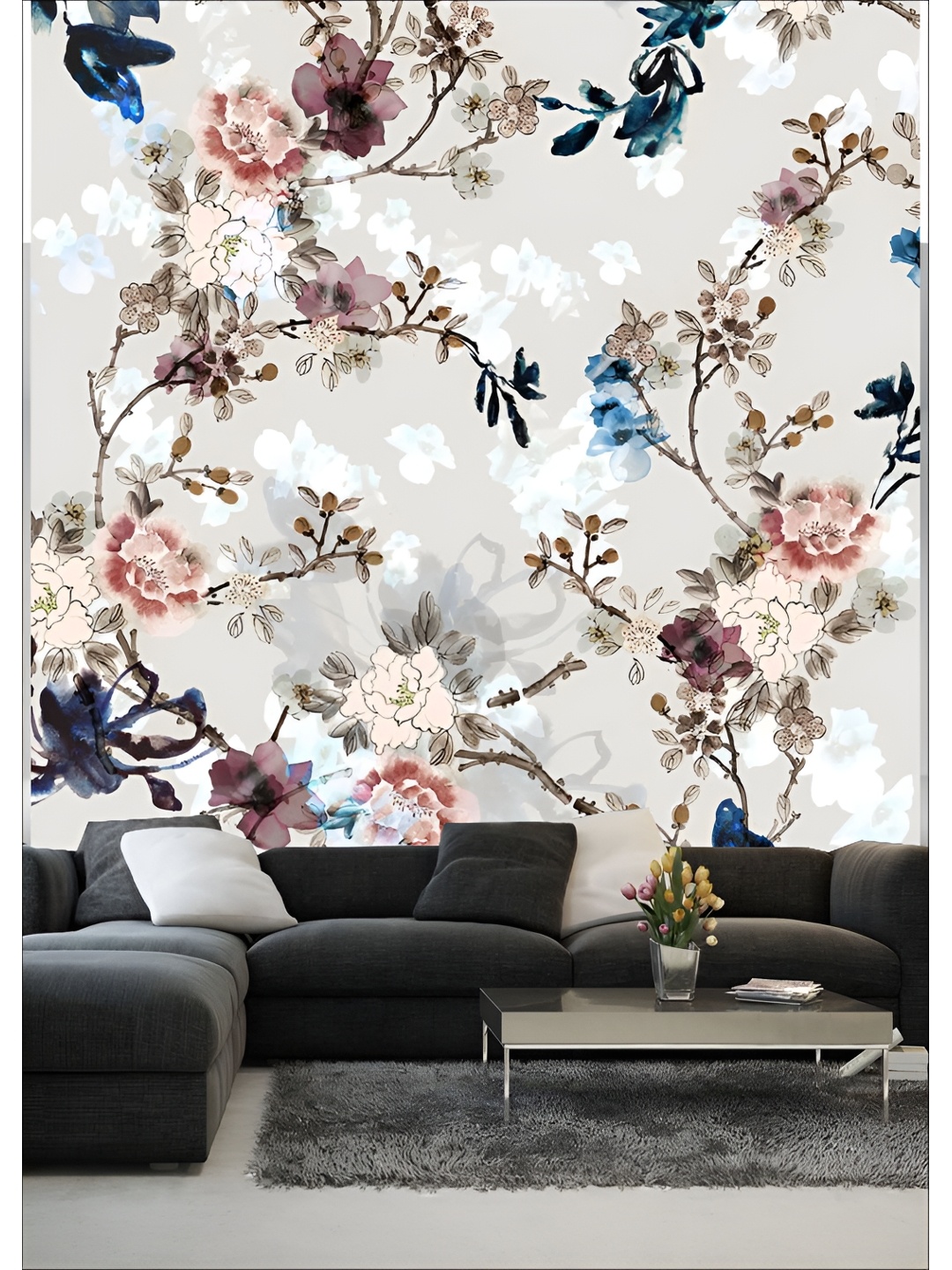 

Aura Cream Color Abstract Printed Self Adhesive 3D Decals & Stickers