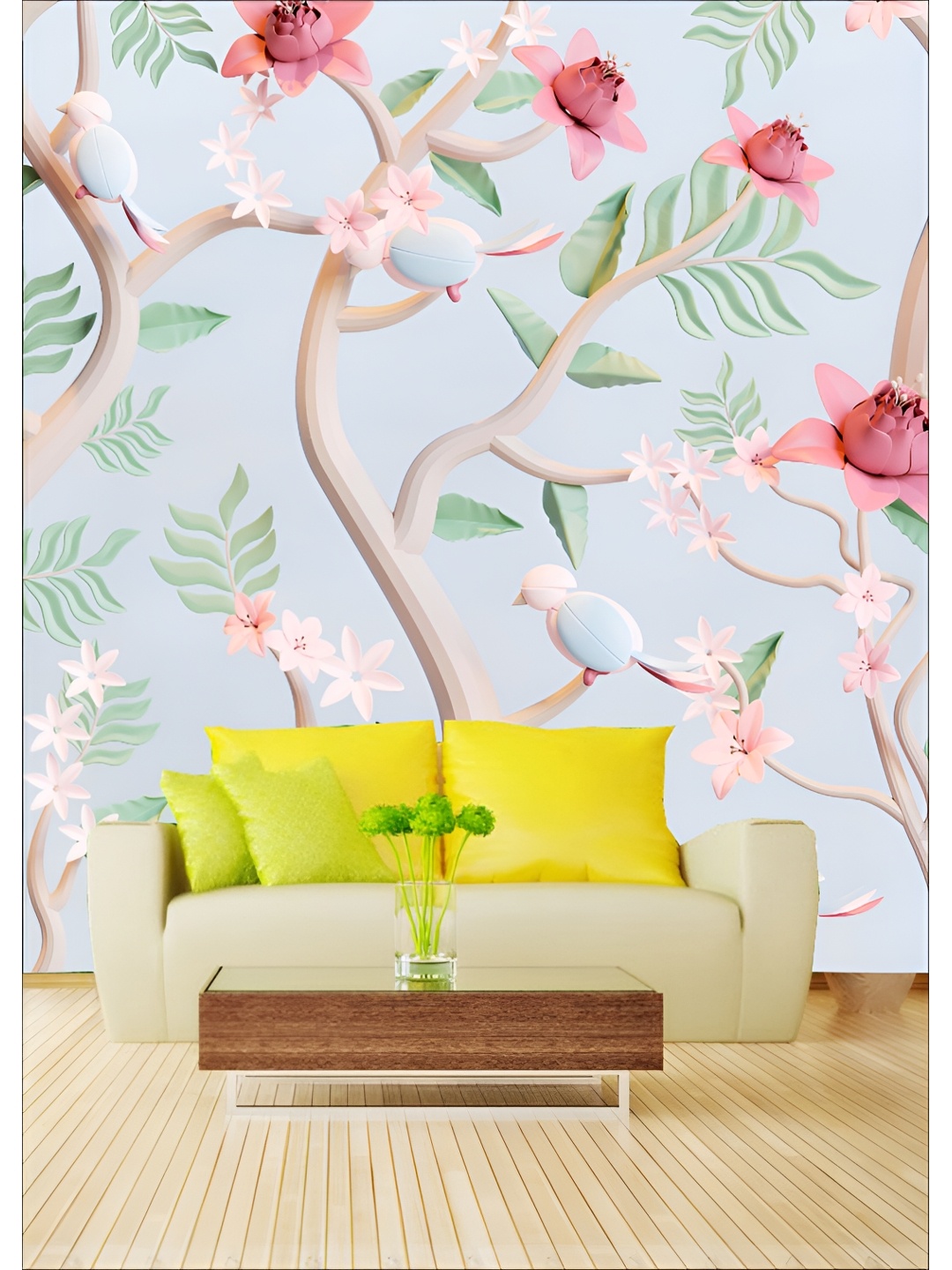 

Aura Self Adhesive Blue 3D Printed Wall Sticker, Multi