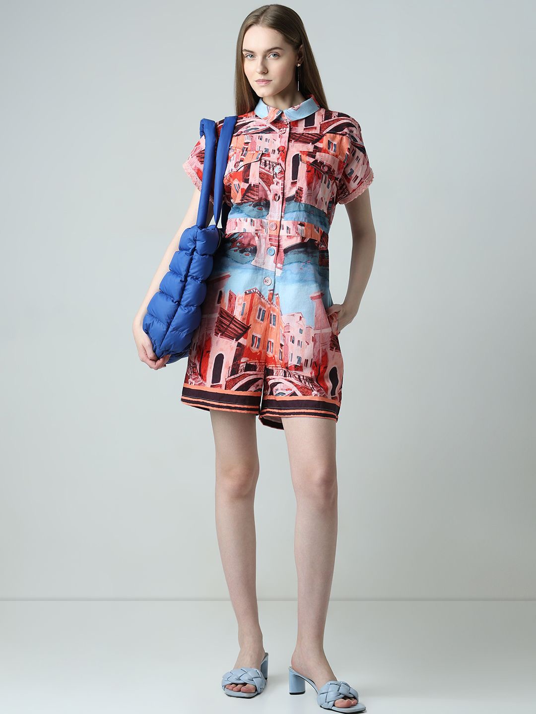 

Vero Moda Printed Jumpsuit, Pink