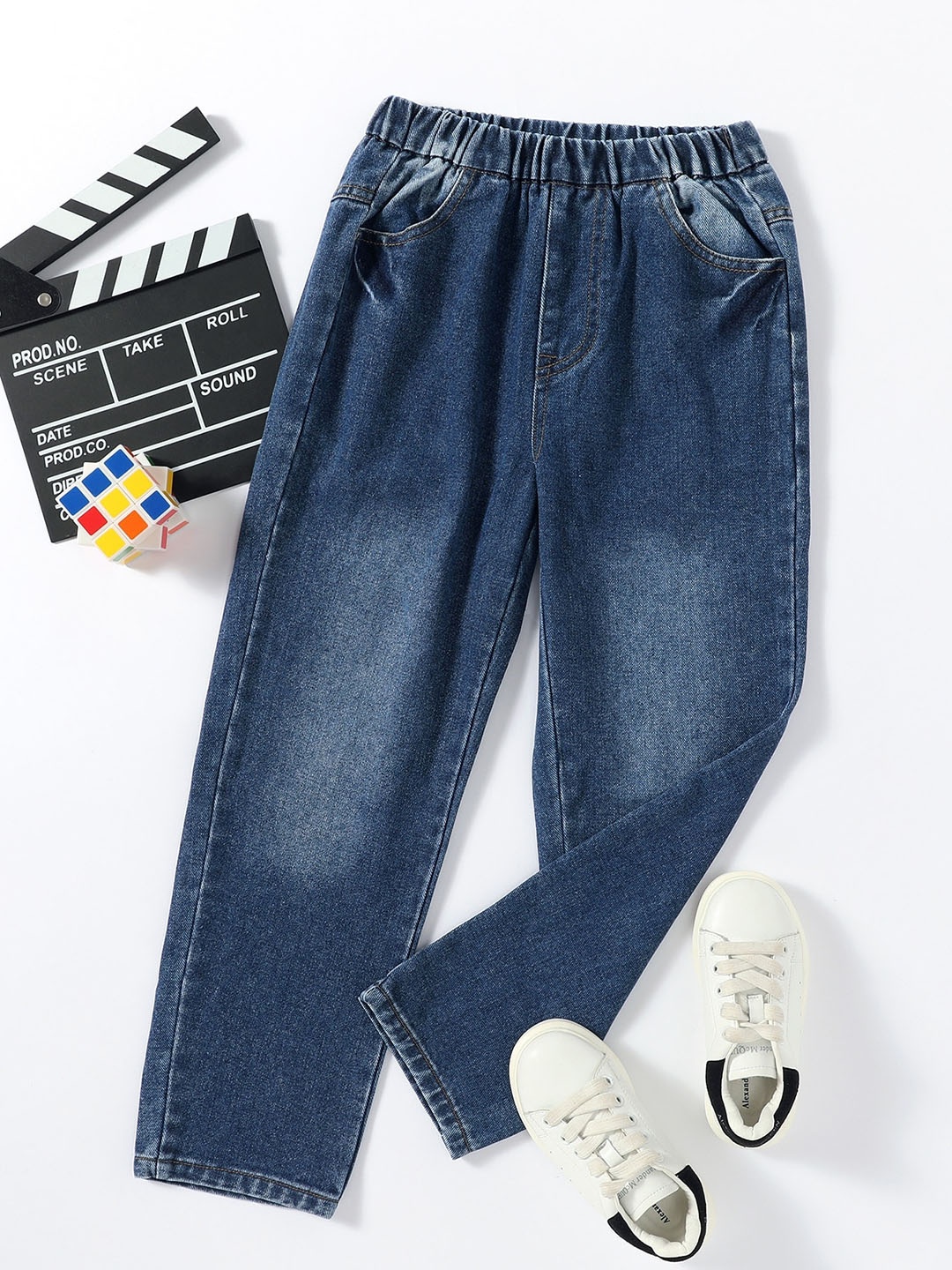 

Kotty Girls Jean Light Fade Stretchable Jeans, Blue