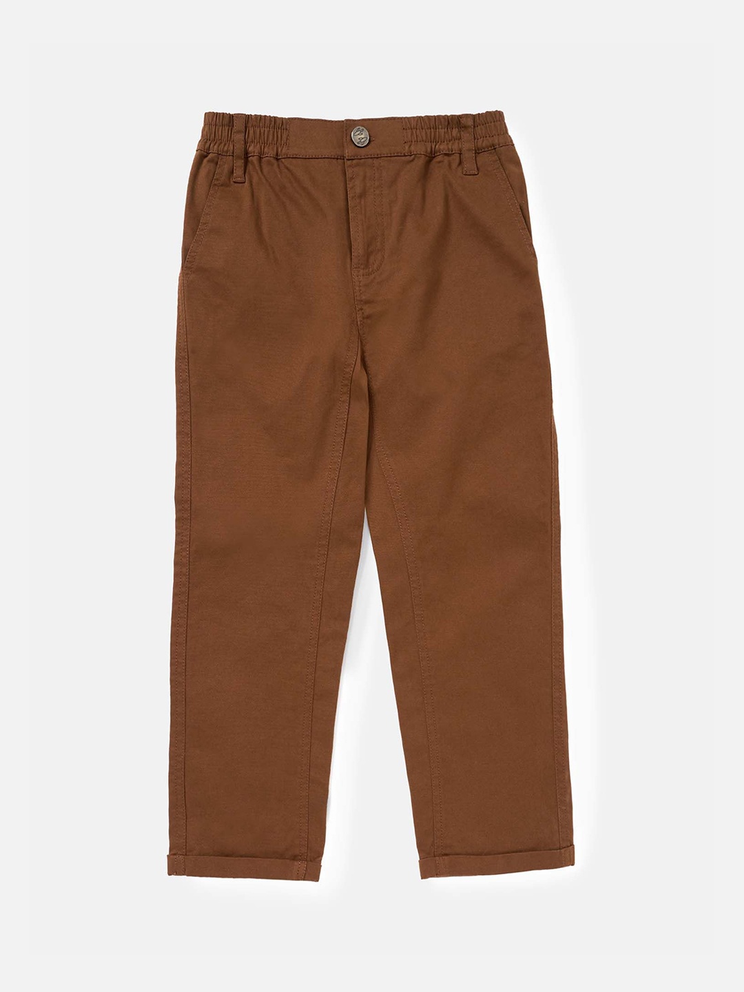 

Angel & Rocket Boys Slim Fit Pleated Chinos Trousers, Khaki