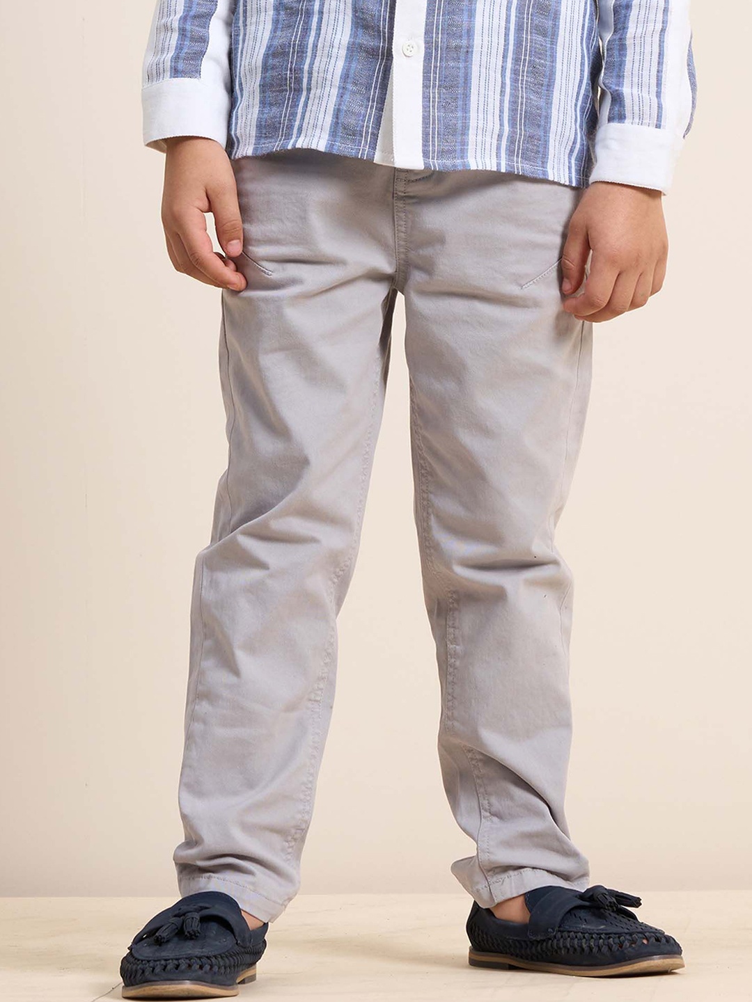 

Angel & Rocket Boys Slim Fit Trousers, Silver