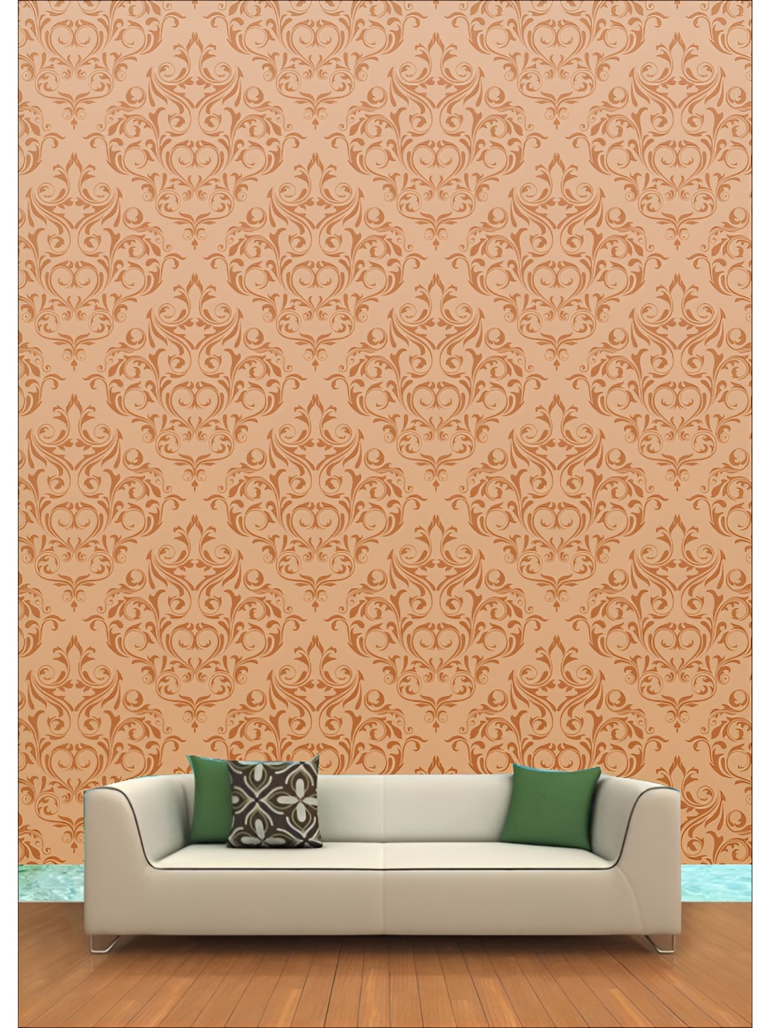 

Aura Brown 3D Floral Printed Self-Adhesive Wall Sicker