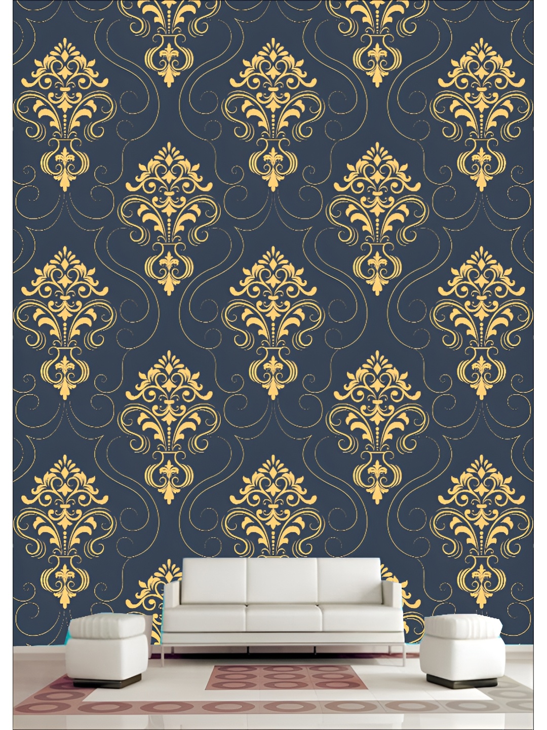 

Aura Blue & Yellow 3D Printed Self Adhesive Wall Sticker