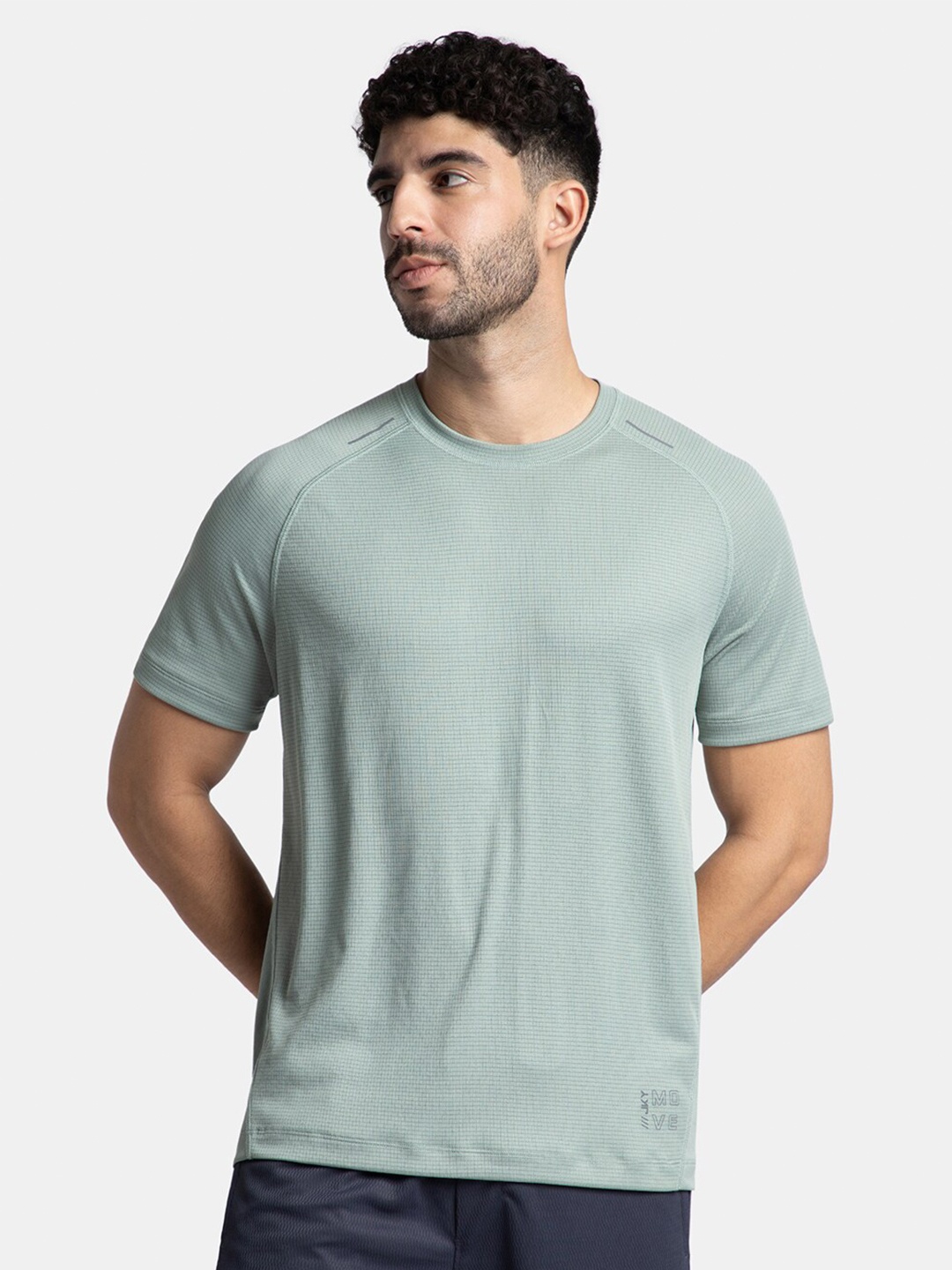 

Jockey Lightweight Microfiber Solid T-Shirt with Breathable Mesh-MV16, Green
