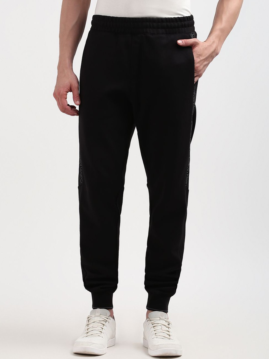 

Calvin Klein Men's Mid-Rise Track Pants, Black