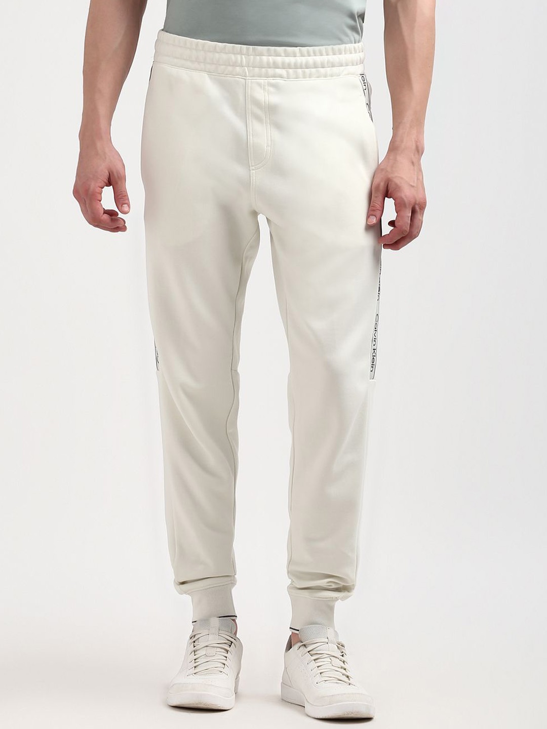

Calvin Klein Men's Mid-Rise Track Pants, Beige