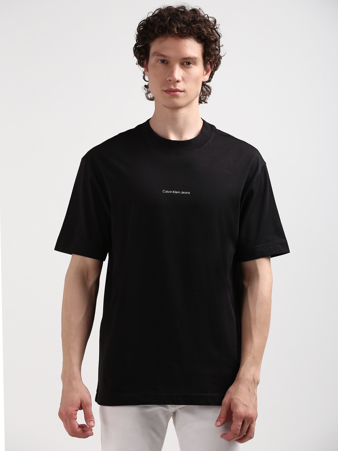 

Calvin Klein Men Typography Polo Collar T-shirt, Black