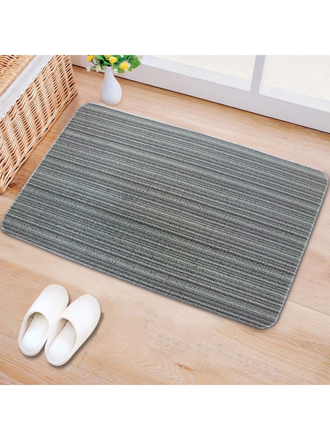 

Freelance Grey & Black Striped Anti-Skid Doormat