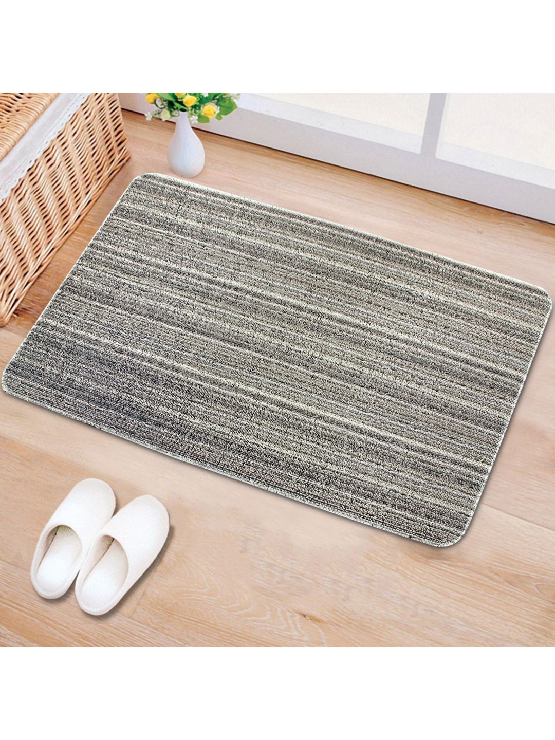 

Freelance Grey Striped Anti-Skid Doormat - 2300 GSM