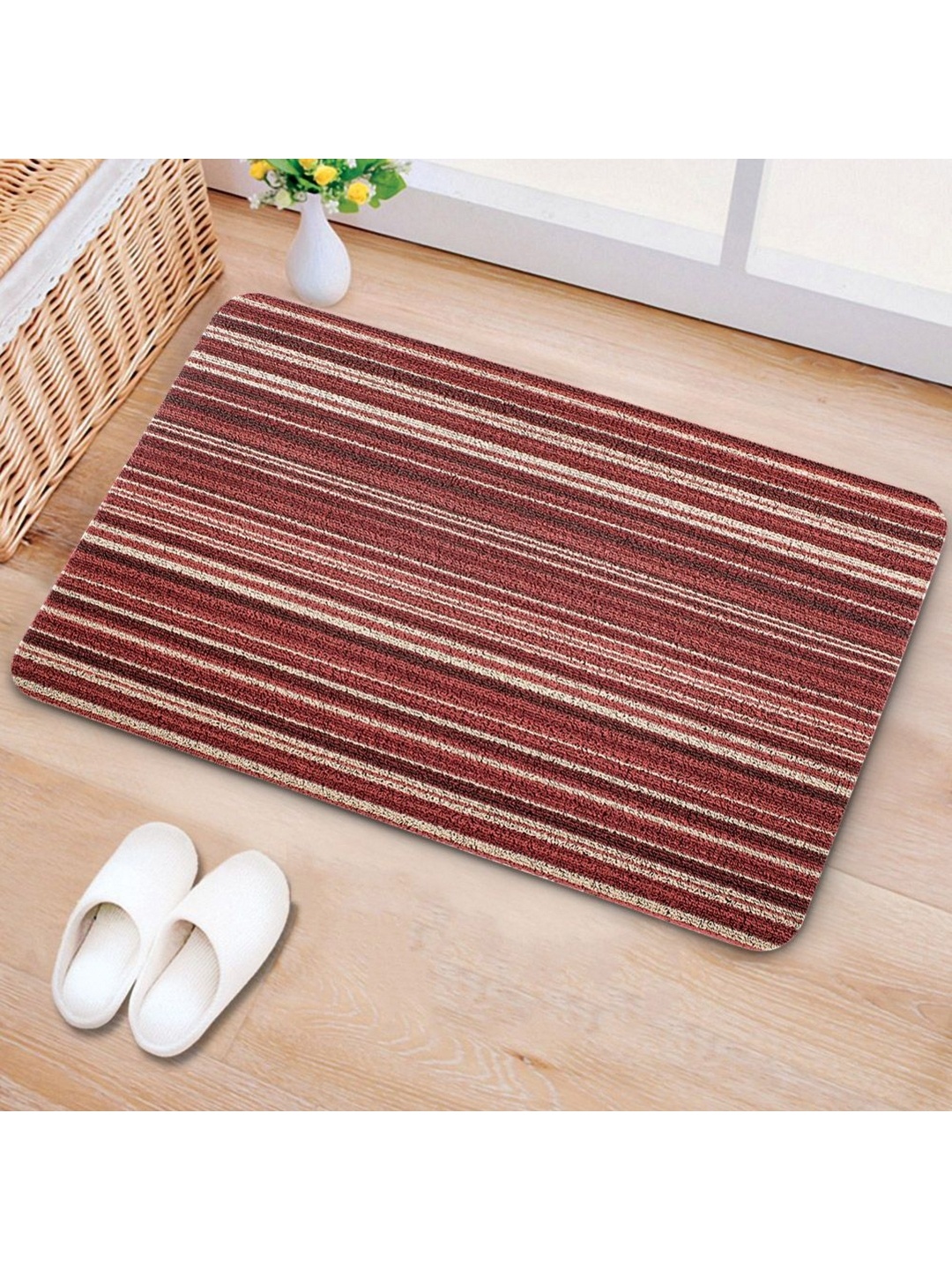 

Freelance Brown Striped Anti-Skid Doormats